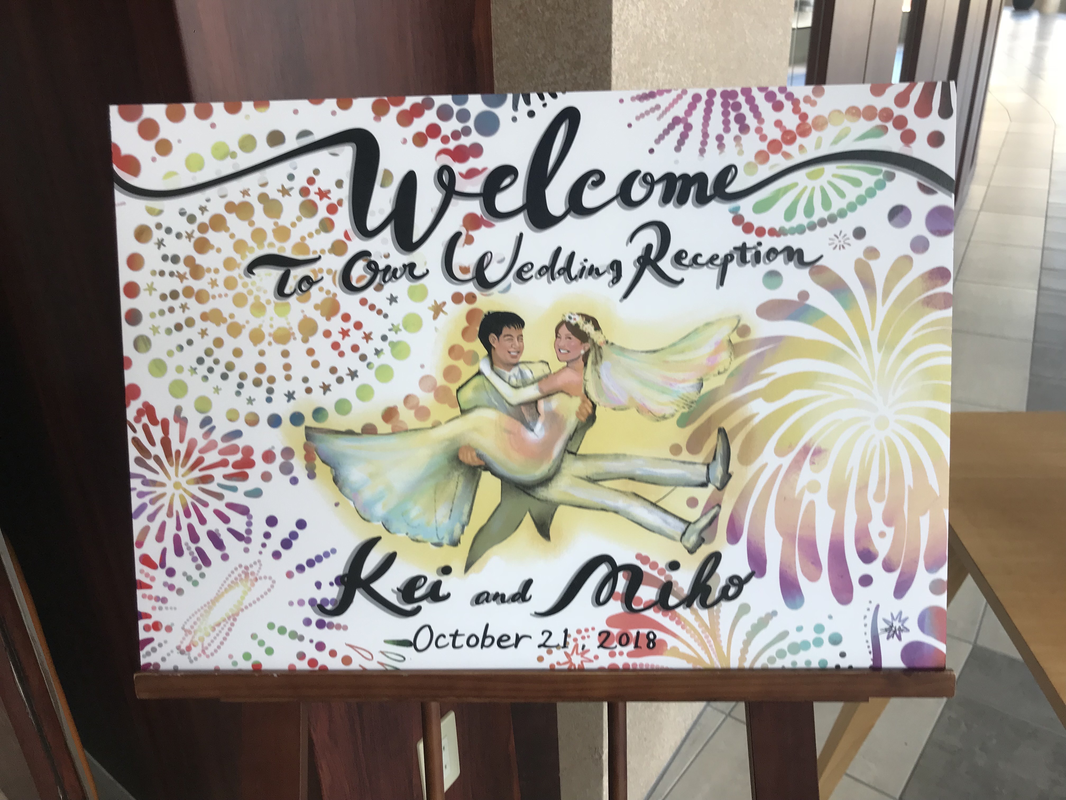 Wedding welcome board